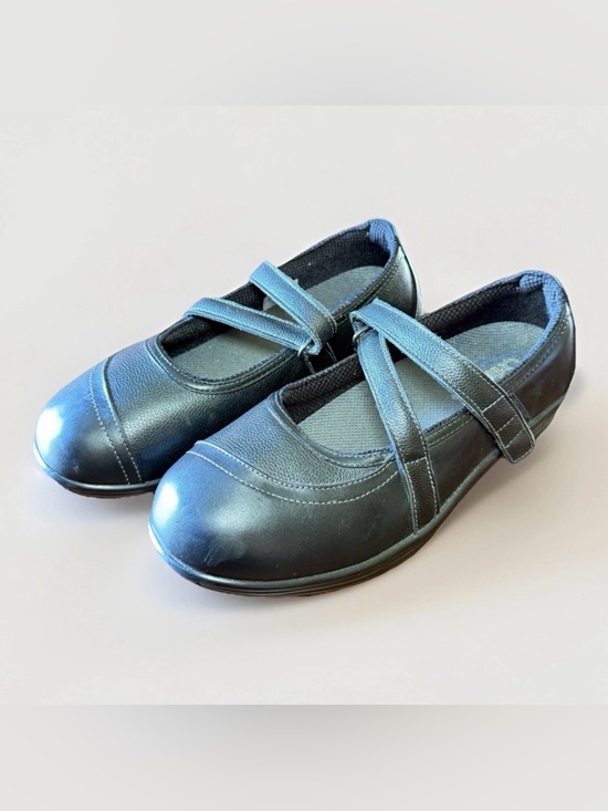 Orthofeet Shoes - Orthofeet Women’s Celina Mary Jane Black Leather Orthopedic Shoe 9 Extra Wide‎
